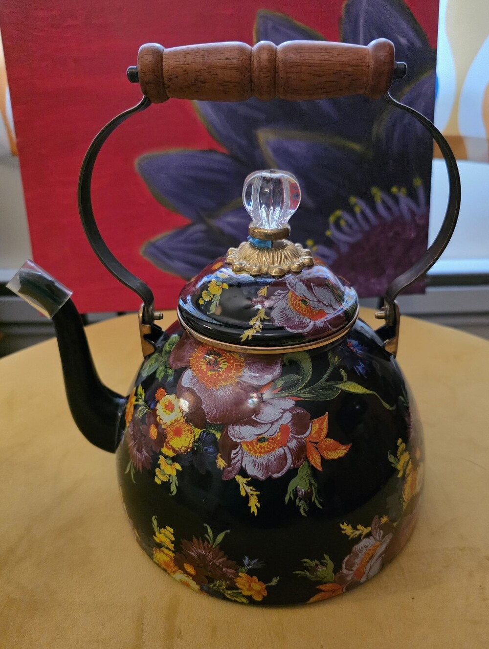 MacKenzie-Childs Flower Market Tea Kettle